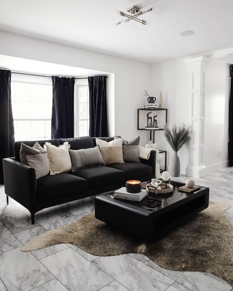 Designing Your Space with a 3-Piece Black Boucle Sofa Inspiration